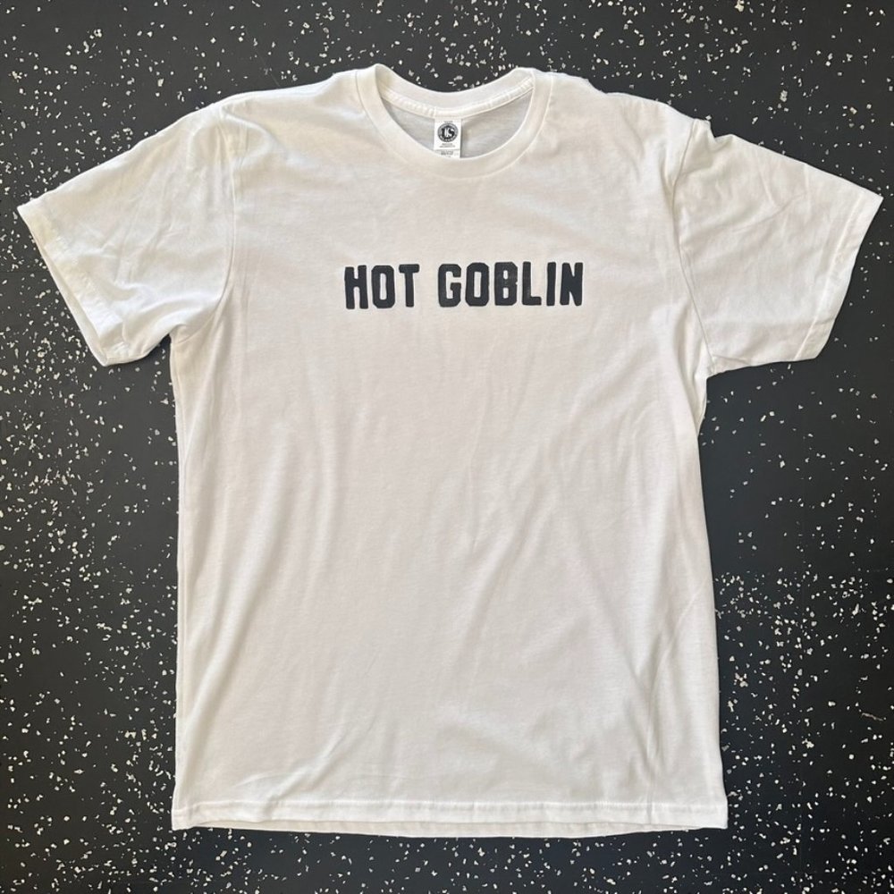 hand-printed HOT GOBLIN tee